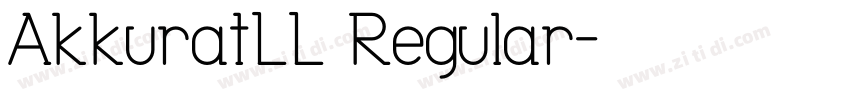 AkkuratLL Regular字体转换